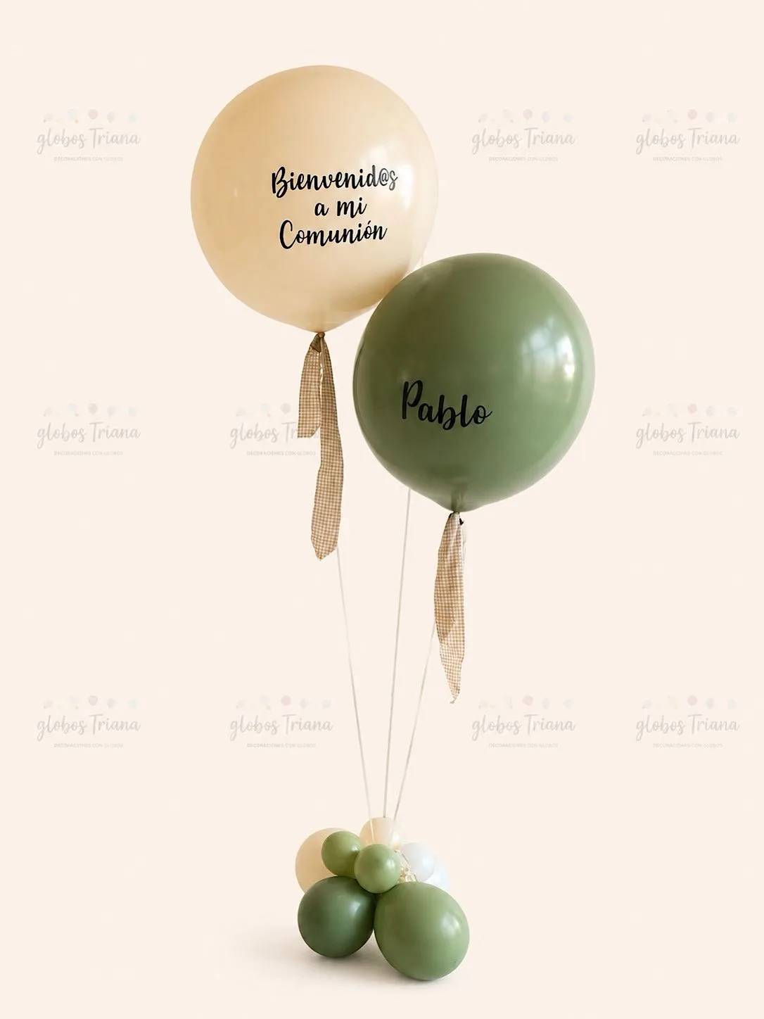 Globos XL con base y lazo personalizado