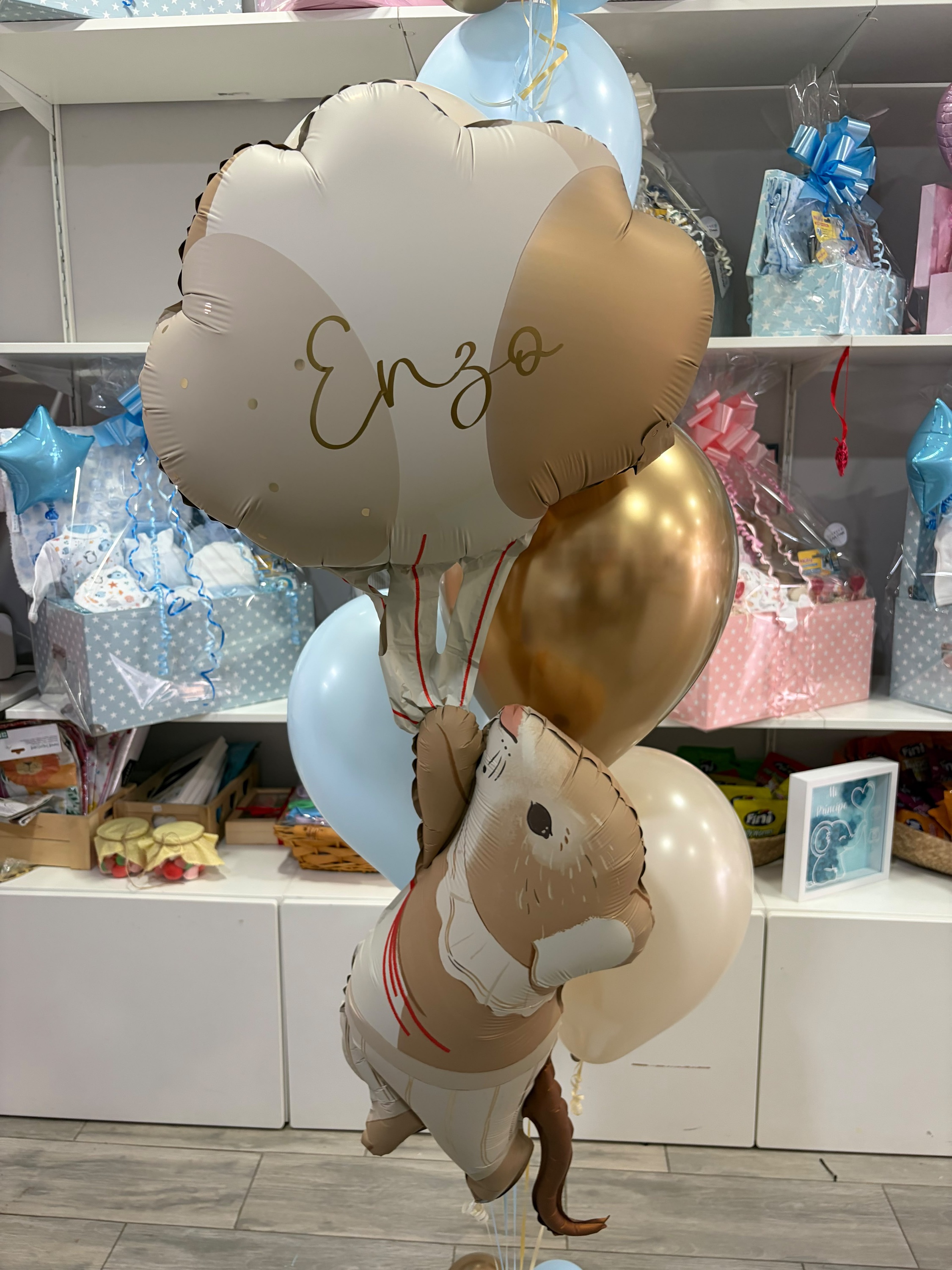 Ramillete de Nacimiento Personalizado con Burbuja y Globo Foil | GT-RN001 - Imagen 2