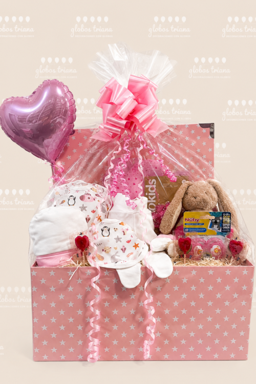 Canastilla Bebé “Dulce Bienvenida” Rosa | GT-BB007