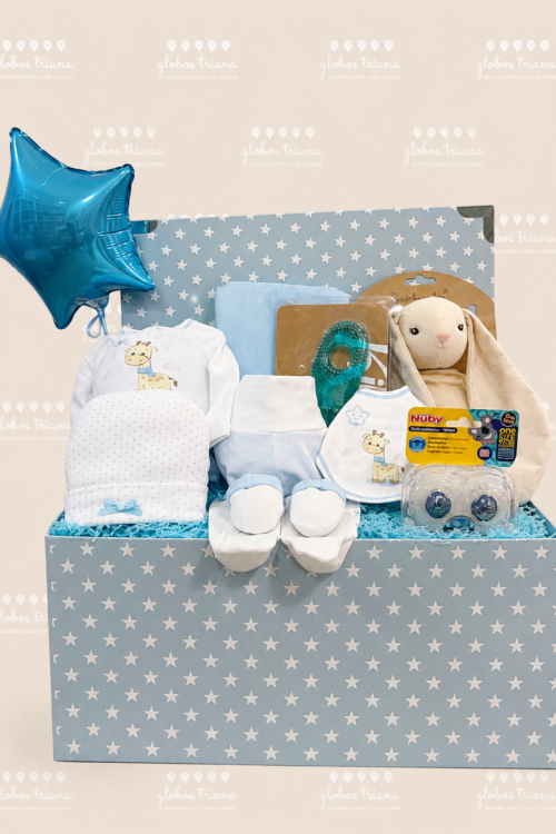 Canastilla Bebé “Pequeños Sueños” Azul | GT-BB008